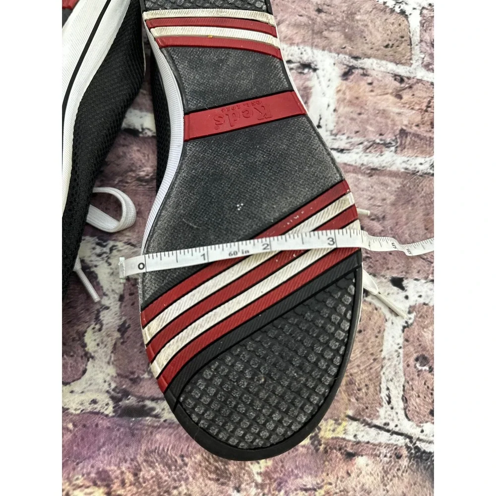 Keds Womens Black Mesh Mule Sneakers Slip On Lace Up Backless Size 8.5 Casual